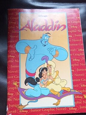 Vintage 1992 Disney Aladdin Junior Graphic Novel - Red, Blue & Gold Artwork